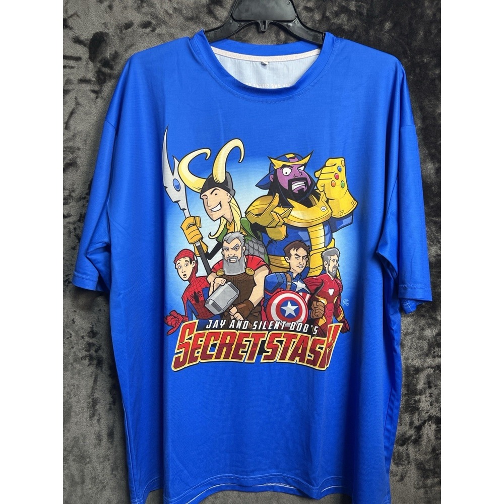 Secret Stash Jay Silent Bob Mashup Shirt Men's 4XL Kevin‎ Smith Jersey.